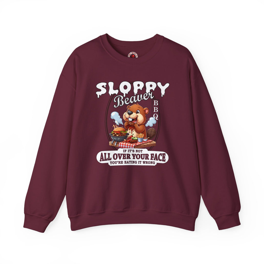 Sloppy Beaver BBQ Crewneck Sweatshirt