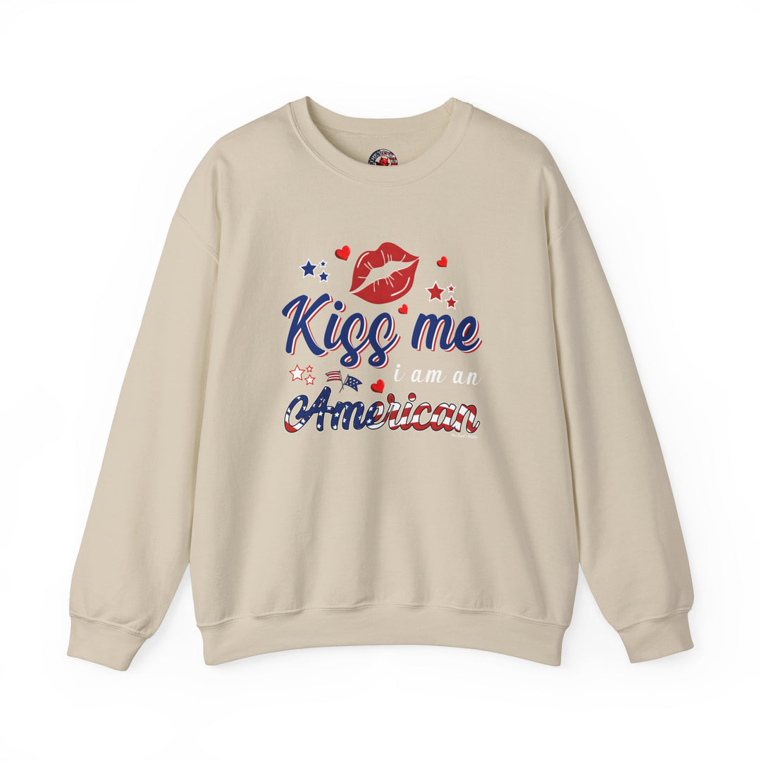 Kiss Me I Am An American Crewneck Sweatshirt