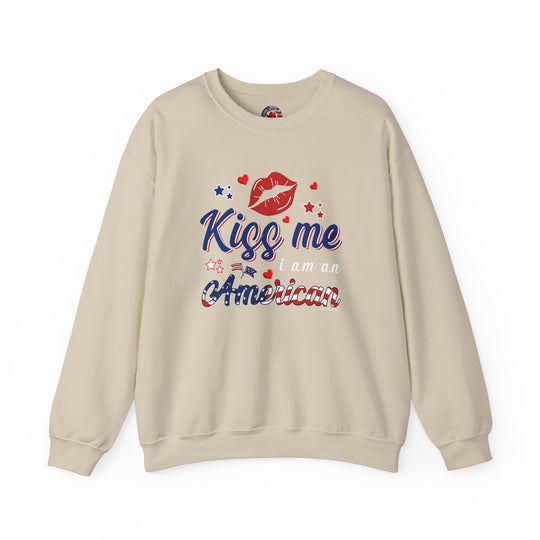 Kiss Me I Am An American Crewneck Sweatshirt