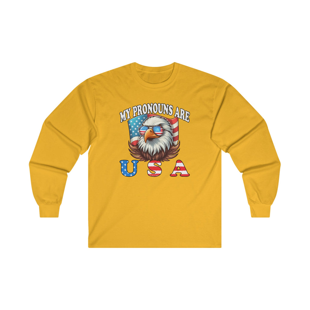 My Pronouns Are U.S.A Long Sleeve Tee