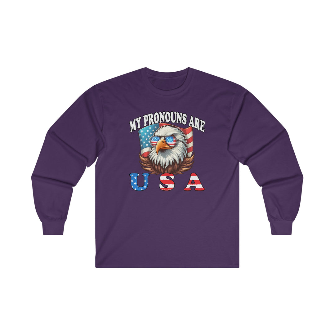 My Pronouns Are U.S.A Long Sleeve Tee