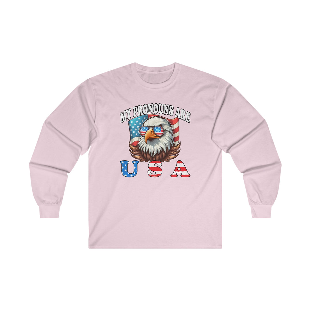 My Pronouns Are U.S.A Long Sleeve Tee