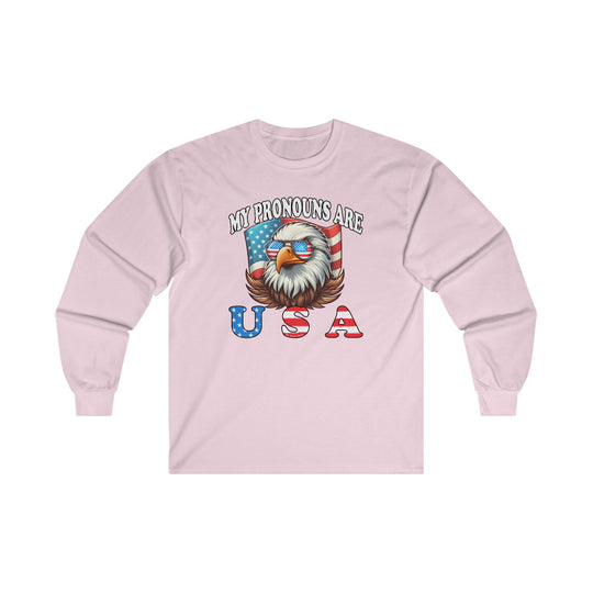 My Pronouns Are U.S.A Long Sleeve Tee