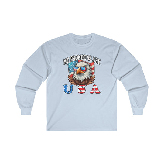 My Pronouns Are U.S.A Long Sleeve Tee