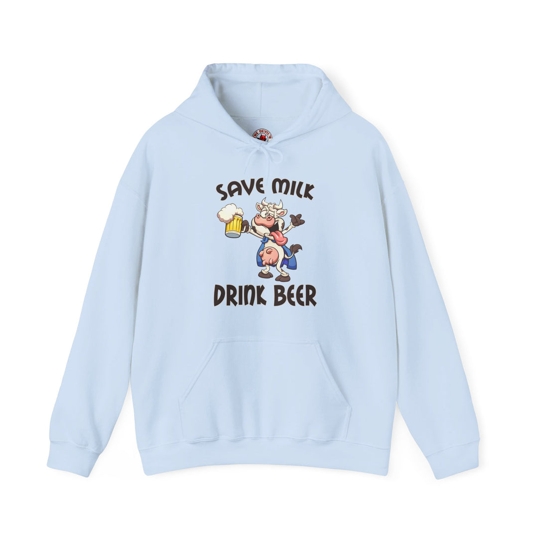 Save Milk Drink Beer Hooded Sweatshirt