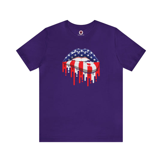 American Flag Lips T-Shirt