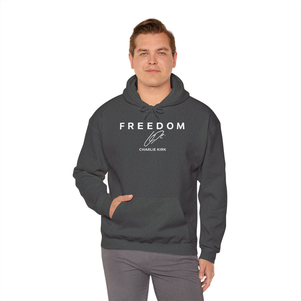 Charlie Kirk Freedom Hooded Sweatshirt