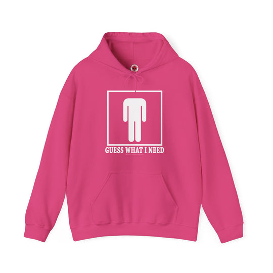 Guess What I Need Hooded Sweatshirt