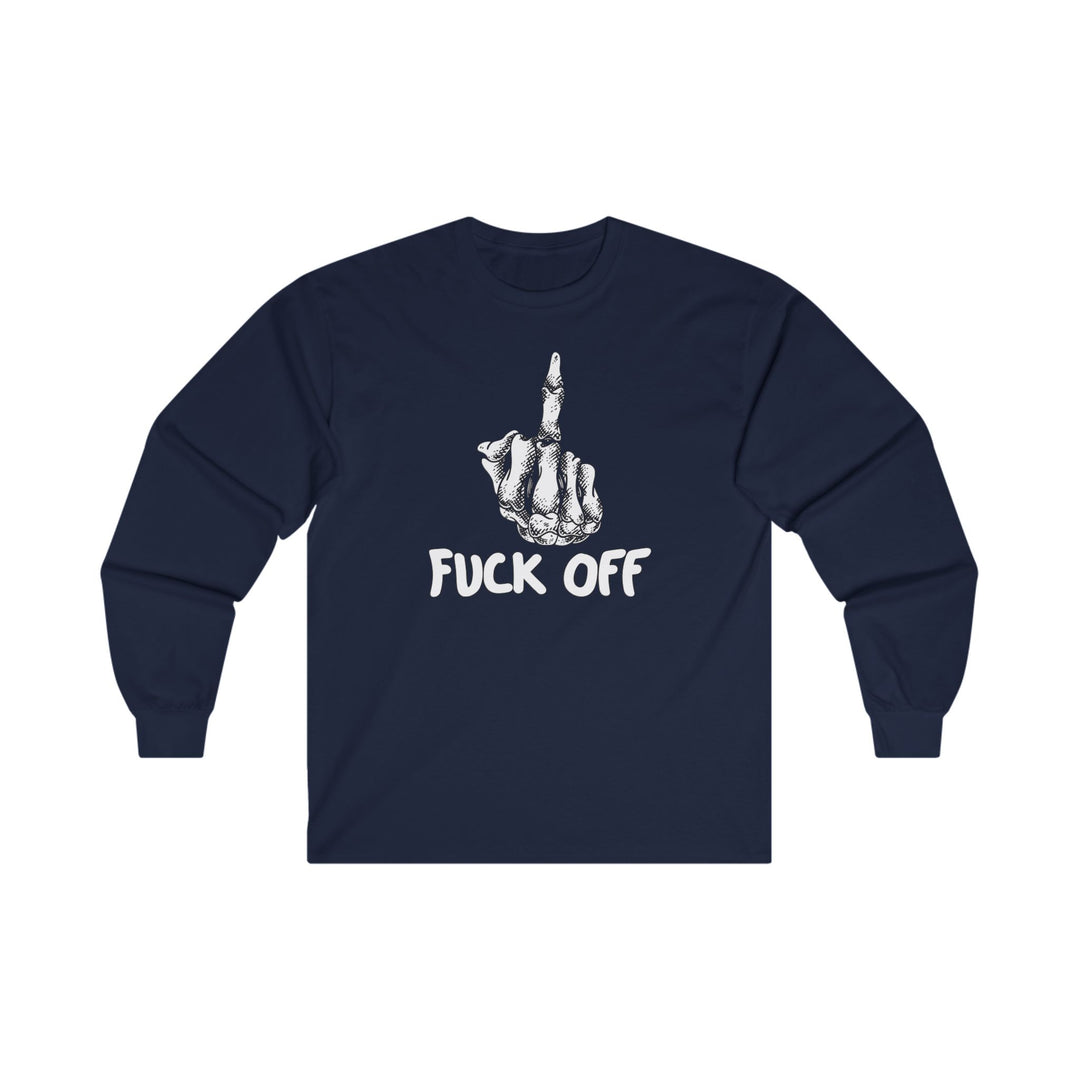 Fuck Off Finger Long Sleeve Tee