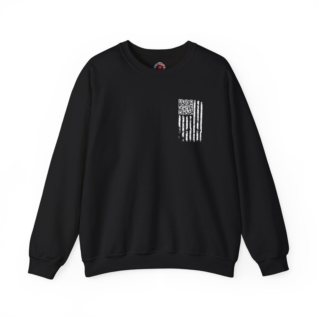 American Flag QR Code Crewneck Sweatshirt