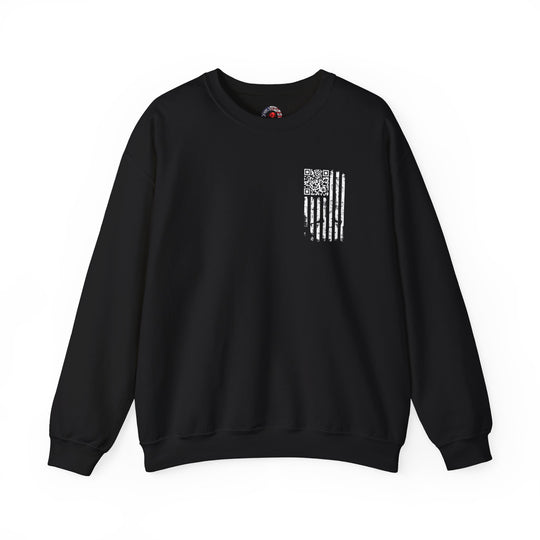 American Flag QR Code Crewneck Sweatshirt