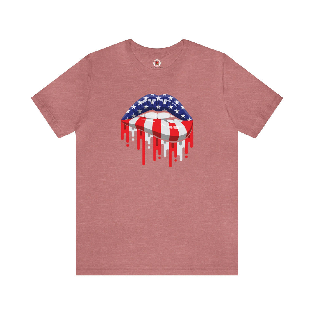 American Flag Lips T-Shirt