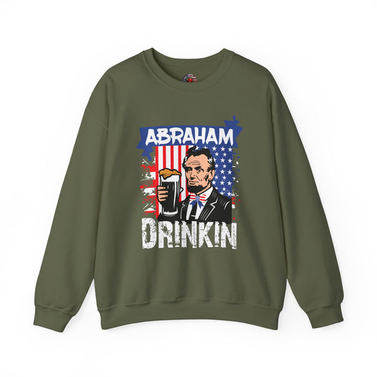 Abraham Drinking Crewneck Sweatshirt