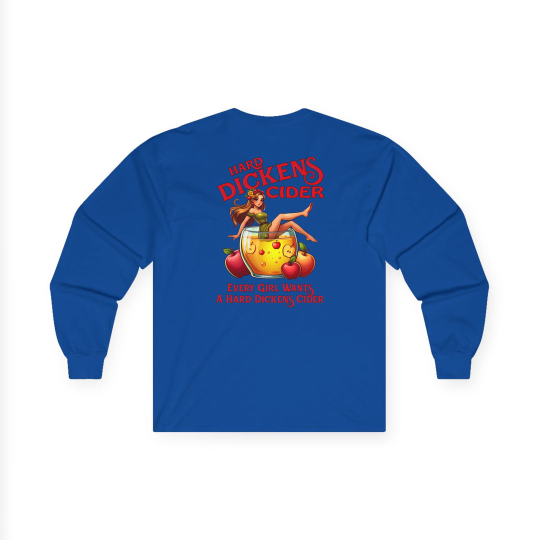 Hard Dickens Cider Front/Back Long Sleeve Tee
