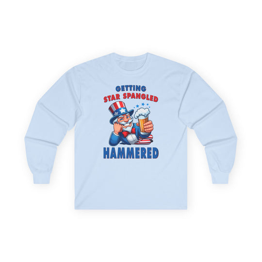 Star Spangled Hammered Long Sleeve Tee
