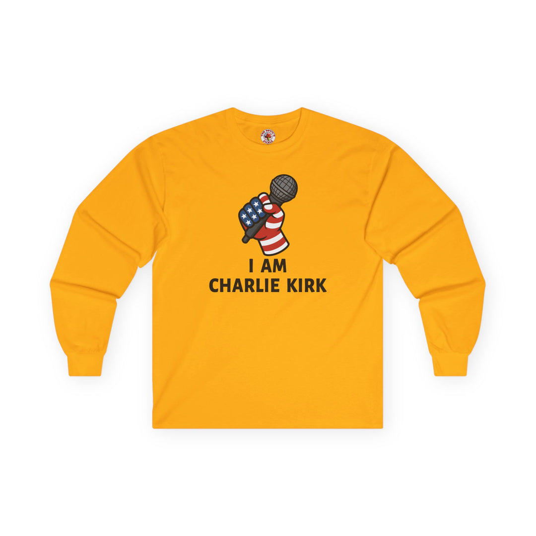 Charlie Kirk Mic Long Sleeve Tee