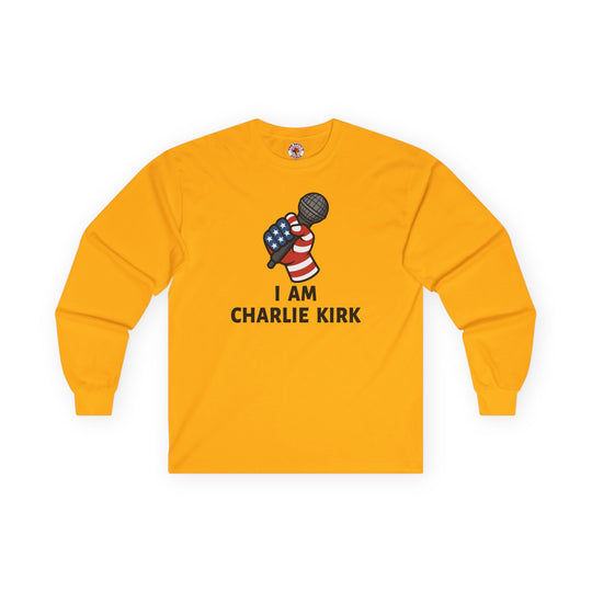Charlie Kirk Mic Long Sleeve Tee