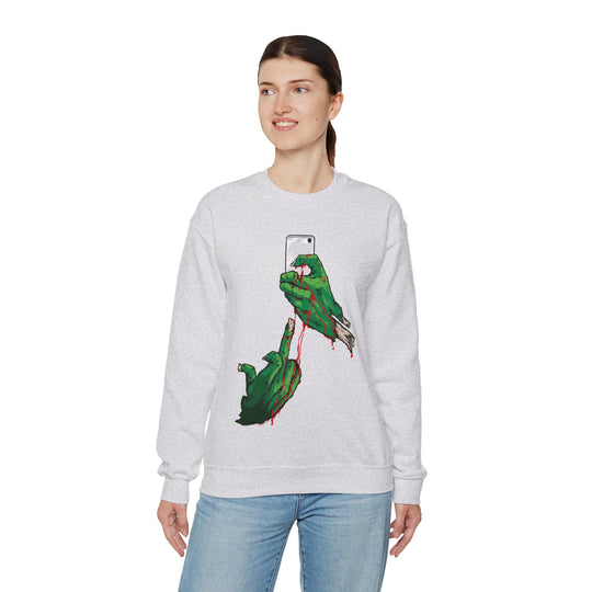 Selfie Monster Crewneck Sweatshirt