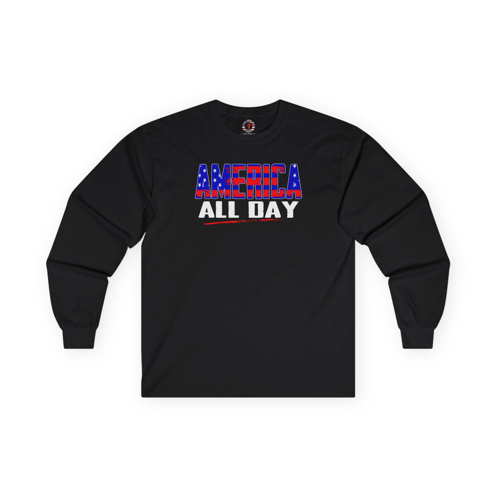 America All Day Long Sleeve Tee