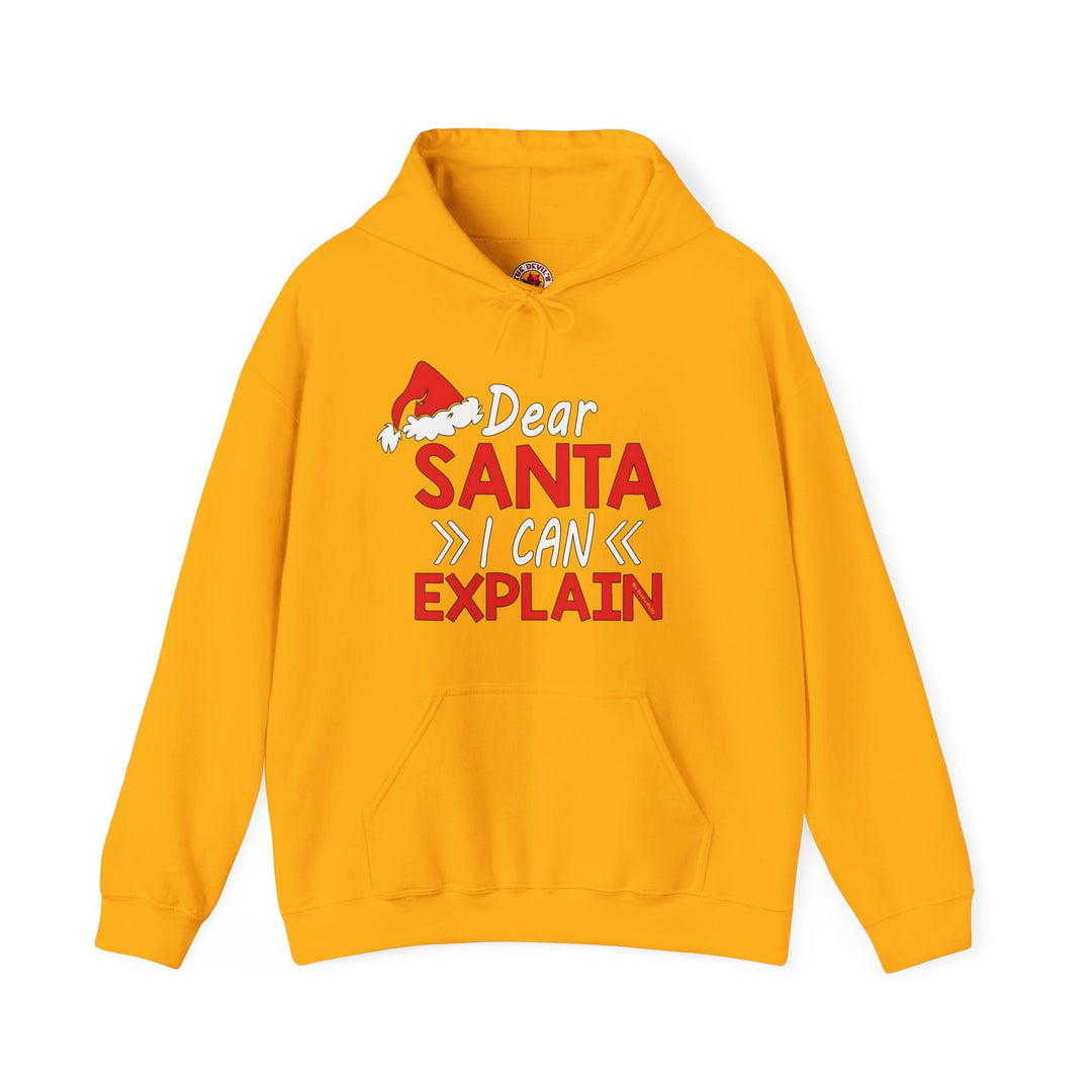 Dear Santa I Can Explain Hooded Sweatshirt