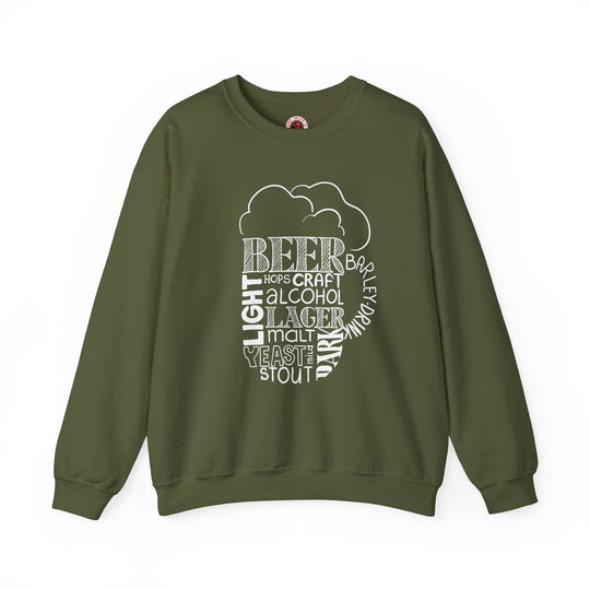 Beer Mug Of Words Crewneck Sweatshirt