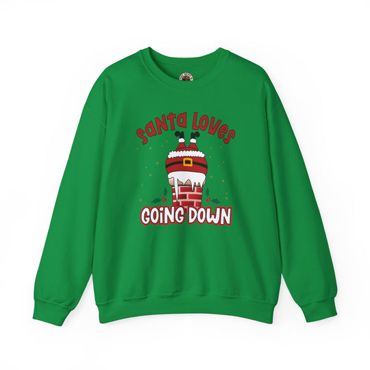 Santa Loves Going Down Crewneck Sweatshirt