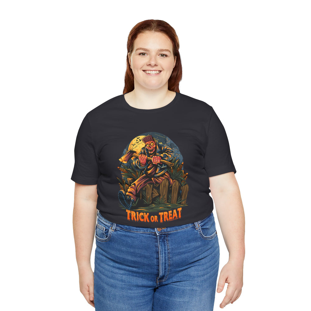 Axe Wielding Zombie Trick or Treat T-Shirt