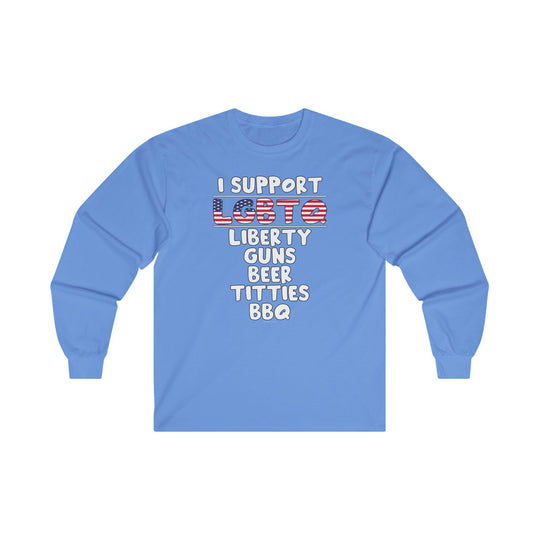 I Support LGBTQ Long Sleeve Tee