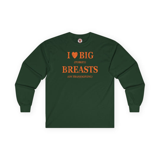 I Heart Big Breasts Long Sleeve Tee