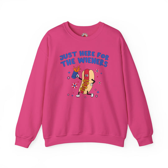 Just Here For The Wieners Crewneck Sweatshirt