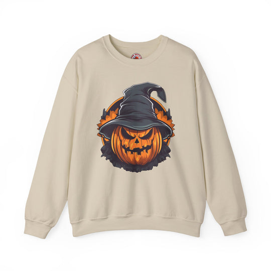 Scary Witch Pumpkin Halloween Crewneck Sweatshirt