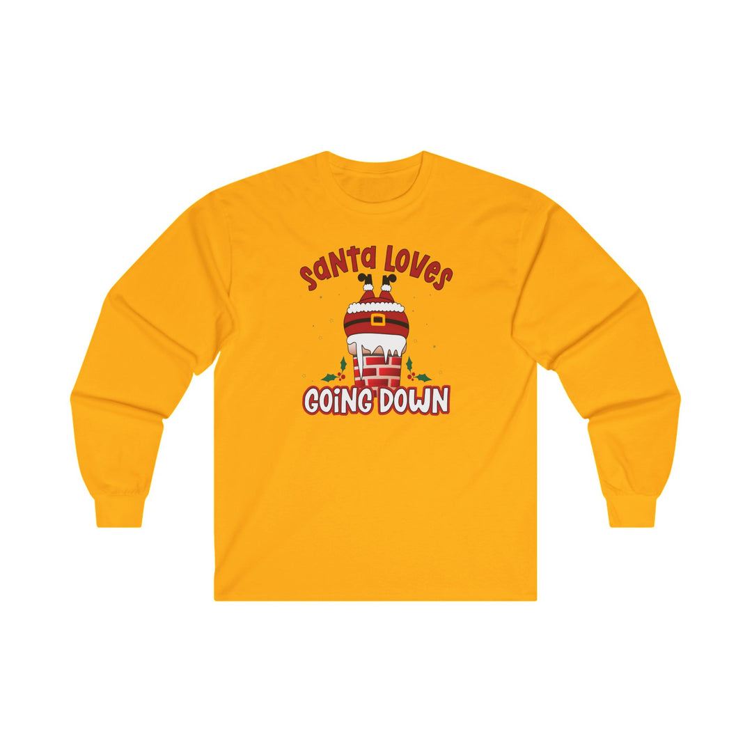 Santa Loves Going Down Long Sleeve Tee