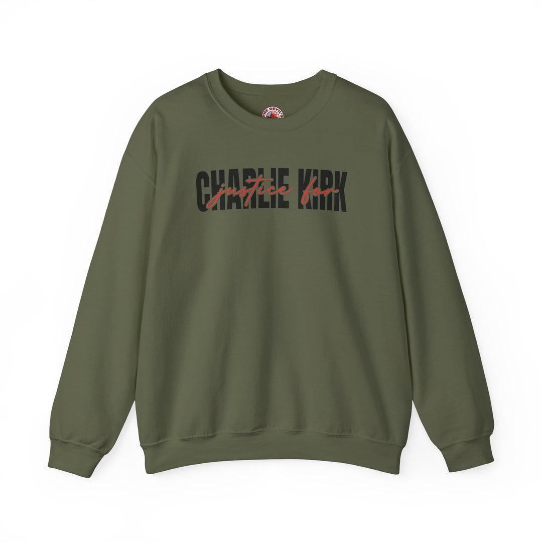 Charlie Kirk Justice Crewneck Sweatshirt