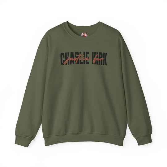 Charlie Kirk Justice Crewneck Sweatshirt