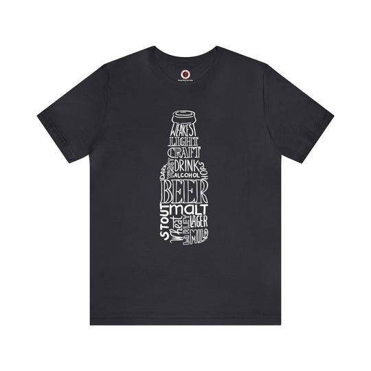 Beer Bottle of Words T-Shirt