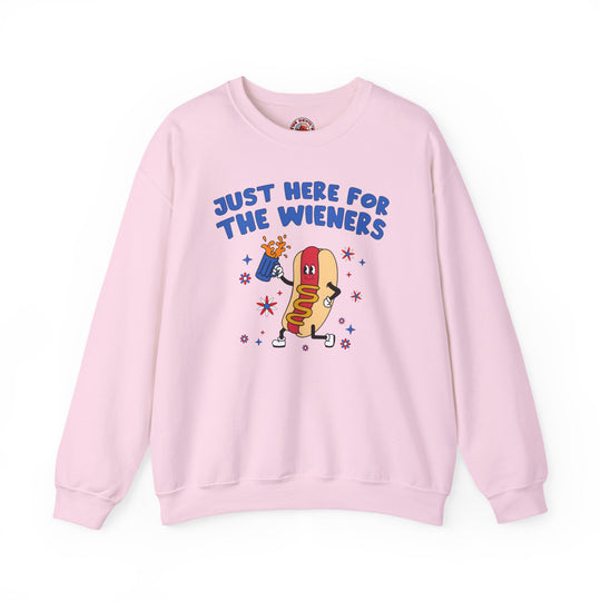 Just Here For The Wieners Crewneck Sweatshirt