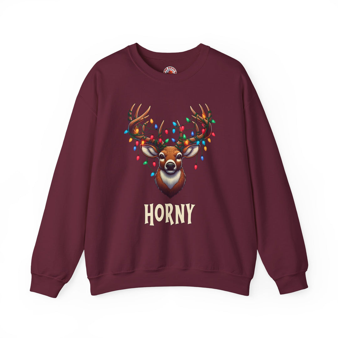 Horny Reindeer Crewneck Sweatshirt