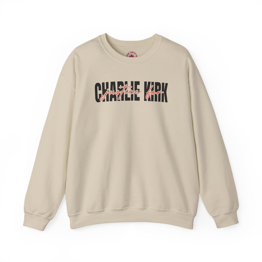 Charlie Kirk Justice Crewneck Sweatshirt