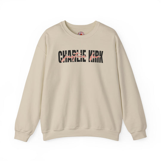 Charlie Kirk Justice Crewneck Sweatshirt