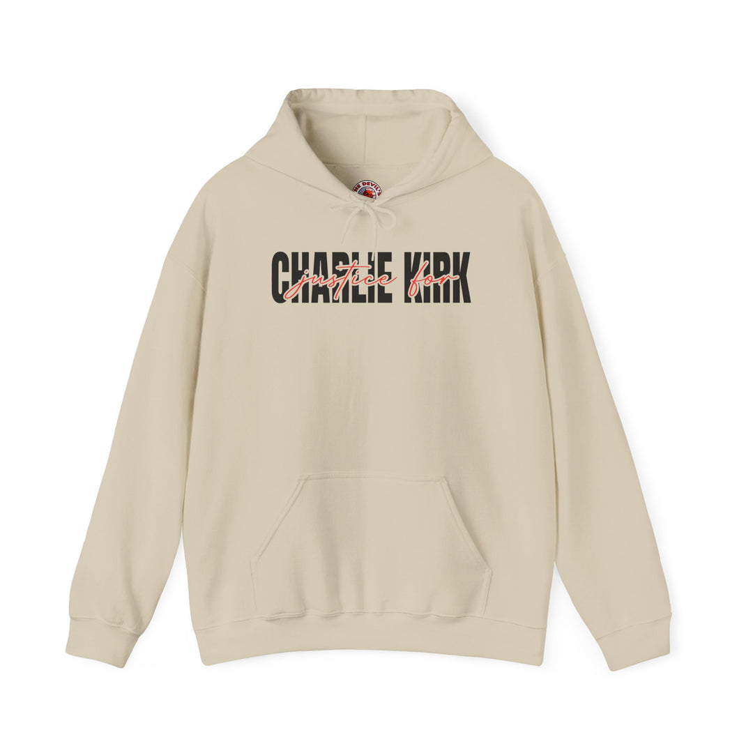 Charlie Kirk Justice Hooded Sweatshirt