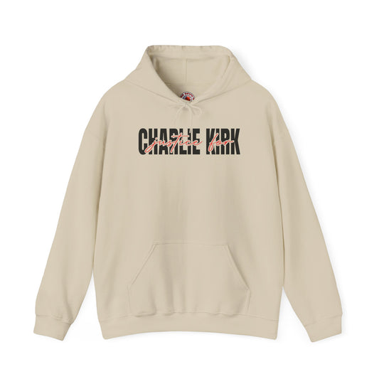 Charlie Kirk Justice Hooded Sweatshirt