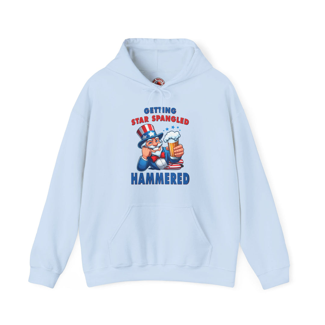 Star Spangled Hammered Hooded Sweatshirt