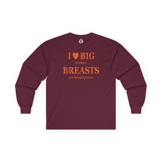 I Heart Big Breasts Long Sleeve Tee