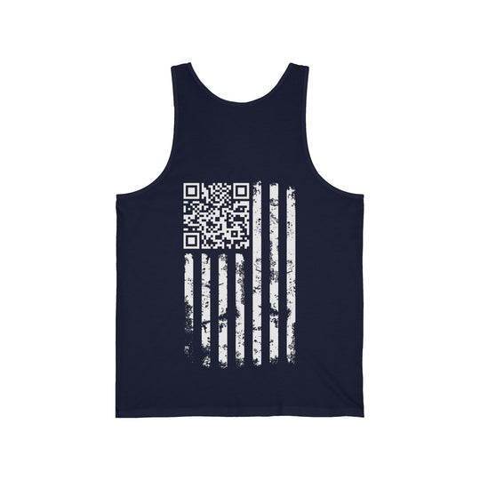 American Flag QR Code Tank Top