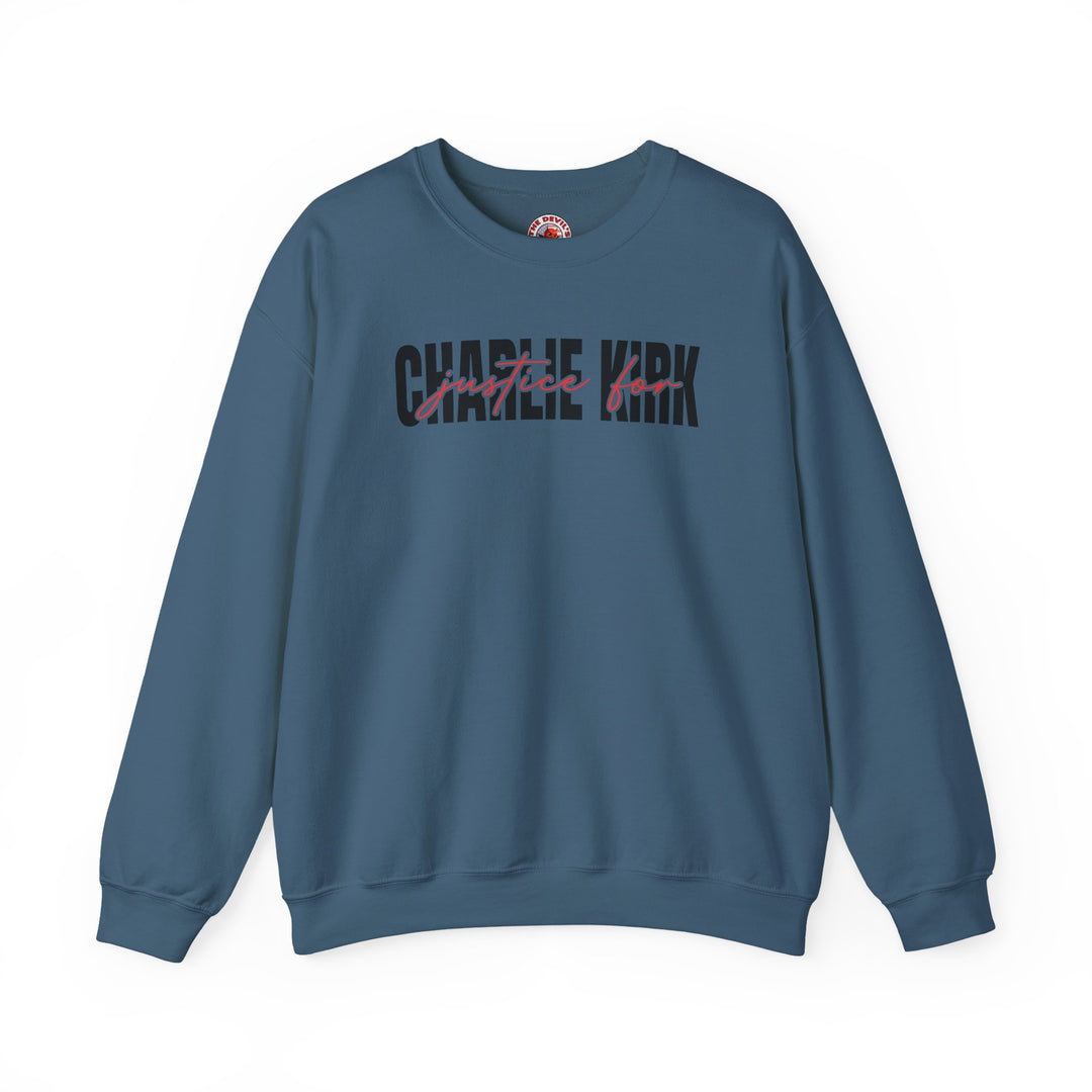 Charlie Kirk Justice Crewneck Sweatshirt