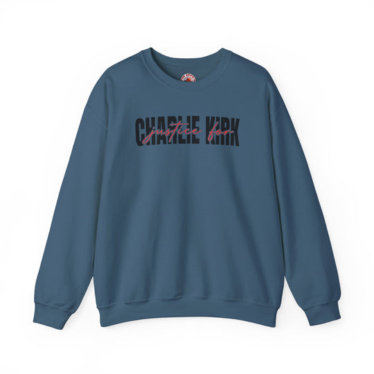 Charlie Kirk Justice Crewneck Sweatshirt