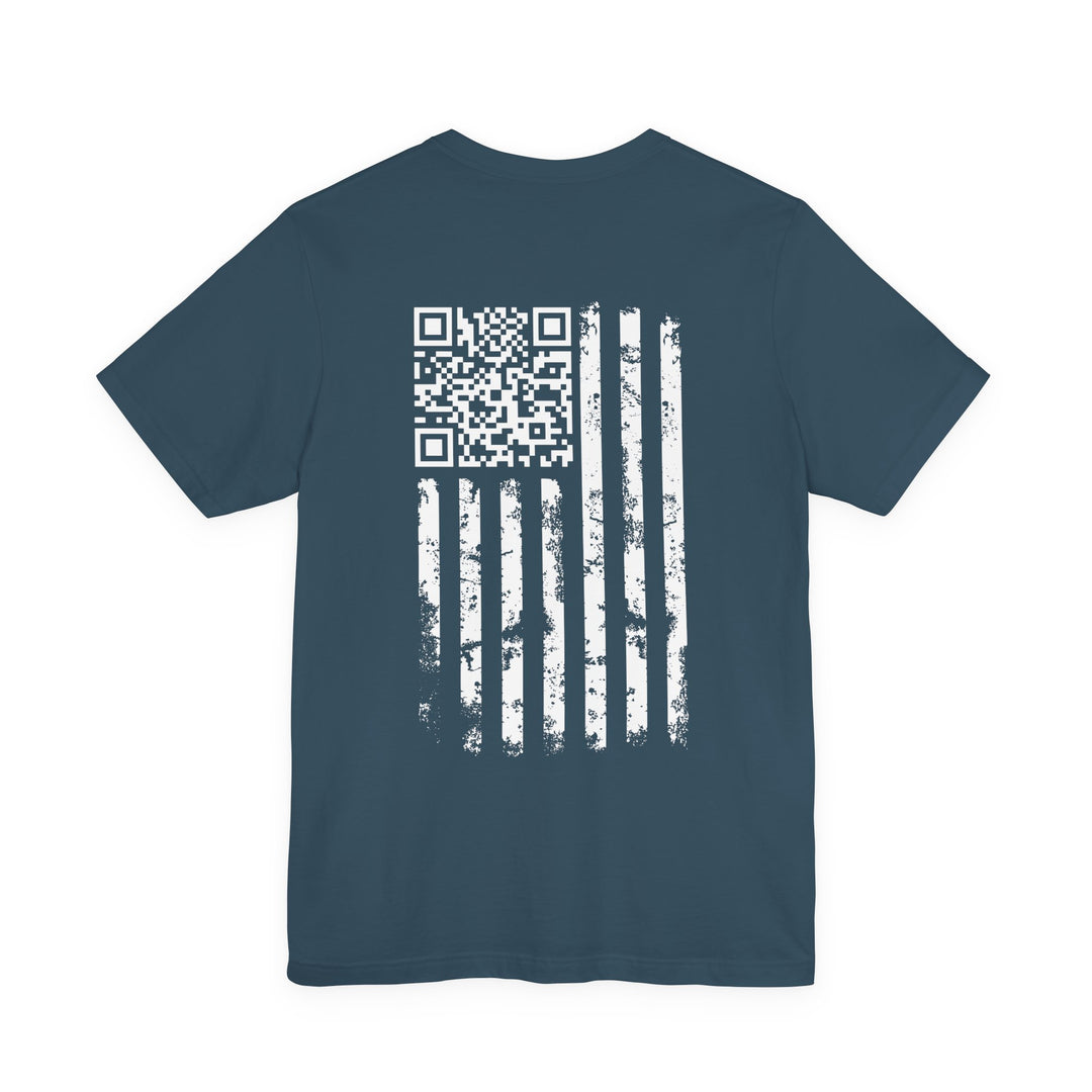 American Flag QR Code T-Shirt
