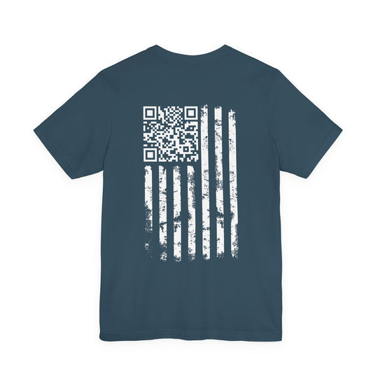 American Flag QR Code T-Shirt