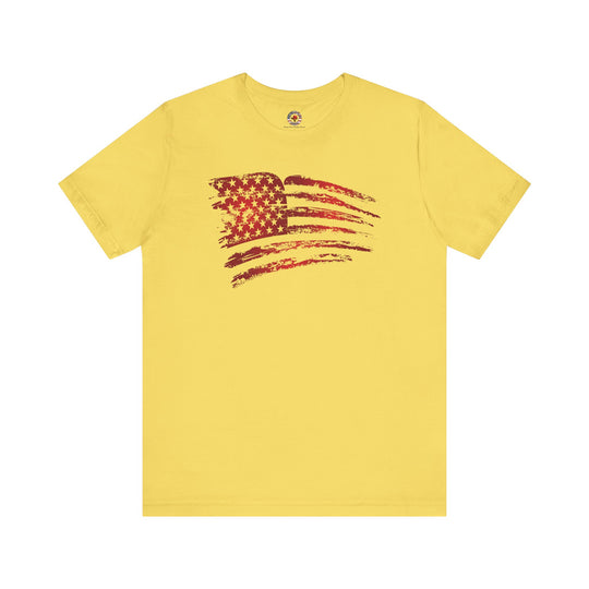 Red American Flag T-Shirt