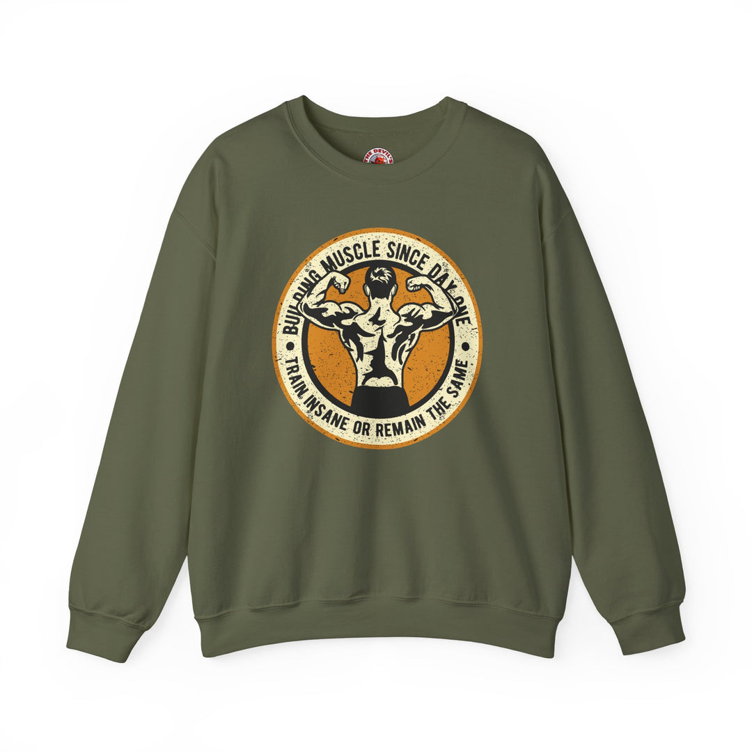 Building Muscle Since Day One Crewneck Sweatshirt